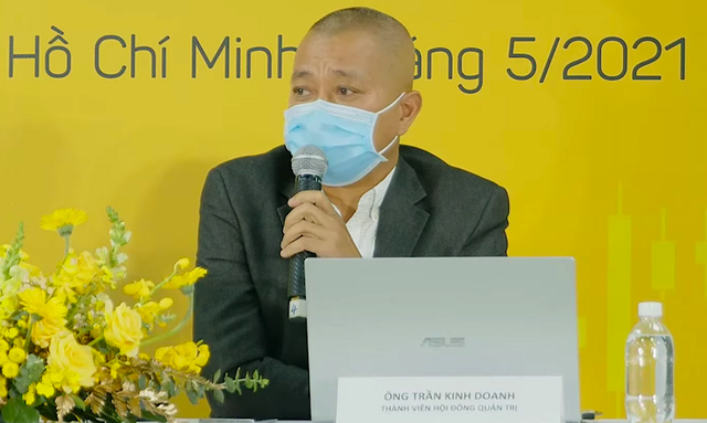 Ông Trần Kinh Doanh, Tổng giám đốc Công ty cổ phần Đầu tư Thế giới di động.