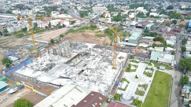 Tiến độ thực tế tại công trường Bcons Plaza đến đầu thàng 6/2021