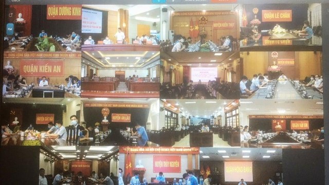 Các địa phương họp trực tuyến