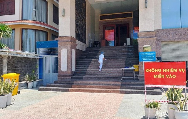 Một trong những khách sạn được UBND TP.Đà Nẵng chỉ định tiếp nhận cách ly người về từ vùng dịch.