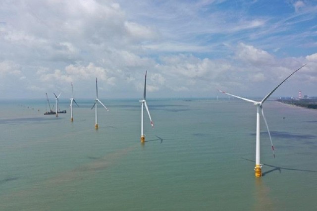 Dự án Nhà máy Điện gió Đông Hải 1. Ảnh: Hoàng Duy