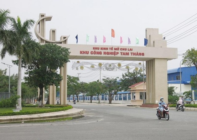 Khu công nghiệp Tam Thăng, huyện Núi Thành, tỉnh Quảng Nam. Ảnh: H.A Khu công nghiệp Tam Thăng, huyện Núi Thành, tỉnh Quảng Nam. Ảnh: H.A