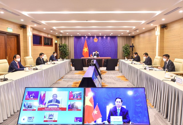 Thủ tướng nhận định, giai đoạn khó khăn hiện nay là cơ hội để các nước thành viên GMS cùng nhau đoàn kết, thúc đẩy hợp tác và phát triển. (Ảnh: Nhật Bắc) Thủ tướng nhận định, giai đoạn khó khăn hiện nay là cơ hội để các nước thành viên GMS cùng nhau đoàn kết, thúc đẩy hợp tác và phát triển. (Ảnh: Nhật Bắc)