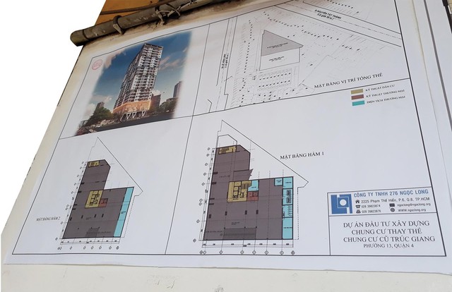 Dự án thay thế Chung cư Trúc Giang vẫn đang nằm trên giấy. Ảnh: Việt Dũng Dự án thay thế Chung cư Trúc Giang vẫn đang nằm trên giấy. Ảnh: Việt Dũng
