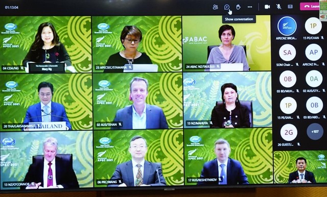 Bộ trưởng Bộ Công Thương Nguyễn Hồng Diên nhấn mạnh ưu tiên phục hồi chuỗi cung ứng tại Hội nghị liên Bộ trưởng Ngoại giao – Kinh tế lần thứ 32 trực tuyến.