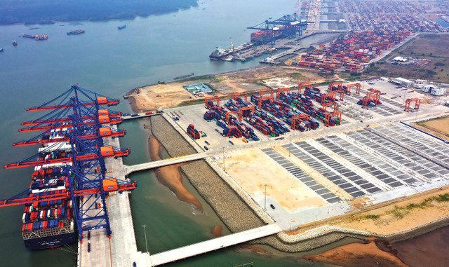 Hệ thống cảng ở Bà Rịa - Vũng Tàu. Ảnh: Lê Toàn