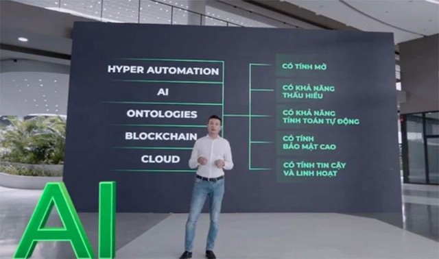 Ông Vũ Anh Tú, Giám đốc Công nghệ FPT chia sẻ tại sự kiện