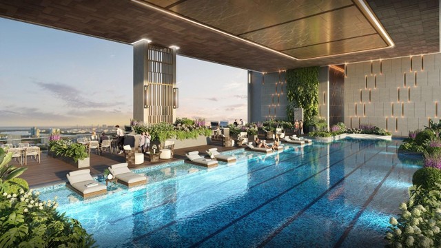 Tầng 20 mở ra không gian nghỉ dưỡng thời thượng ở cao độ 100m