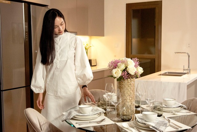 Helly Tống chia sẻ bản thân rất thích phong cách thiết kế hiện đại, tinh tế tại các dự án Masteri. Ảnh: nhân vật cung cấp Helly Tống chia sẻ bản thân rất thích phong cách thiết kế hiện đại, tinh tế tại các dự án Masteri. Ảnh: nhân vật cung cấp