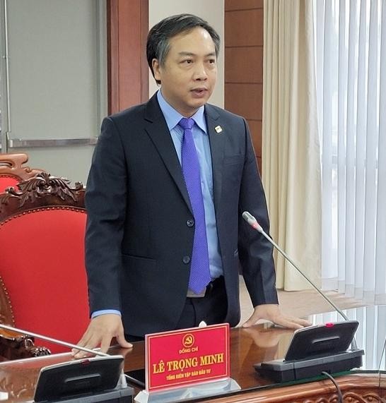 Ông Lê Trọng Minh, Tổng Biên tập Báo Đầu tư phát biểu tại lễ ký kết. Ảnh: Thanh Sơn Ông Lê Trọng Minh, Tổng Biên tập Báo Đầu tư phát biểu tại lễ ký kết. Ảnh: Thanh Sơn