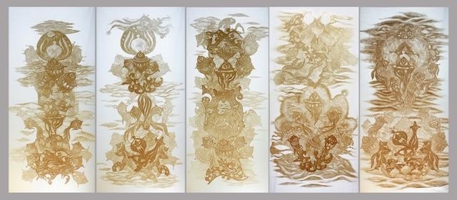 Tác phẩm Ngẫu liên - Sinh sôi/đồ họa Trúc chỉ có 5 tấm, tham gia Biennale Nghệ thuật giấy Thượng Hải 2021. Tác phẩm Ngẫu liên - Sinh sôi/đồ họa Trúc chỉ có 5 tấm, tham gia Biennale Nghệ thuật giấy Thượng Hải 2021.