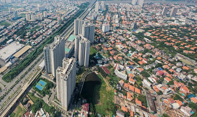 Chung cư Masteri Thảo Điền - nơi có nhiều căn hộ cho thuê tại phường Thảo Điền, TP. Thủ Đức, TP.HCM. Ảnh: Lê Toàn Chung cư Masteri Thảo Điền - nơi có nhiều căn hộ cho thuê tại phường Thảo Điền, TP. Thủ Đức, TP.HCM. Ảnh: Lê Toàn