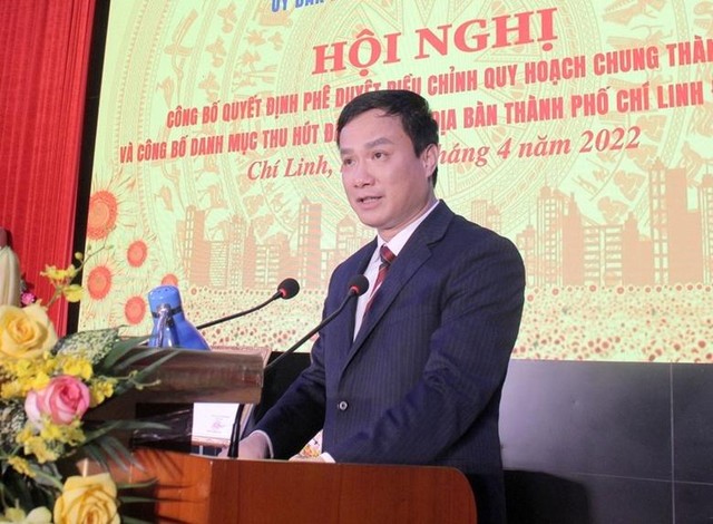 Ông Triệu Thế Hùng, Chủ tịch UBND tỉnh Hải Dương phát biểu chỉ đạo tại Hội nghị công bố. Ảnh: HH Ông Triệu Thế Hùng, Chủ tịch UBND tỉnh Hải Dương phát biểu chỉ đạo tại Hội nghị công bố. Ảnh: HH