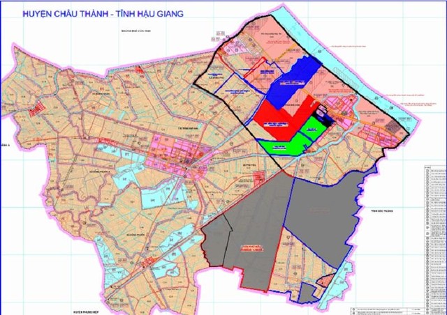 Sơ đồ vị trí Khu công nghiệp Sông Hậu giai đoạn 2, giai đoạn 3 Sơ đồ vị trí Khu công nghiệp Sông Hậu giai đoạn 2, giai đoạn 3