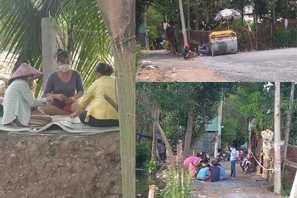 Người dân trong khu vực này thường tổ chức ăn uống, ca hát, có lúc phát hiện tình trạng tụ tập đánh bạc.