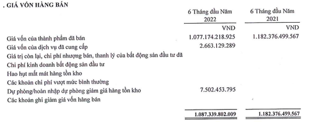 TDS bắt đầu dự phòng giảm giá tồn kho trong 6 tháng đầu năm 2022 (Nguồn: BCTC). TDS bắt đầu dự phòng giảm giá tồn kho trong 6 tháng đầu năm 2022 (Nguồn: BCTC).