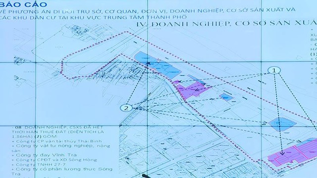 Diện tích thực hiện di dời trong giai đoạn 1 của Đề án là gần 25 ha. Diện tích thực hiện di dời trong giai đoạn 1 của Đề án là gần 25 ha.