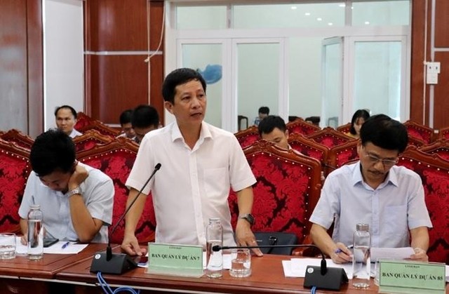 Đại diện Ban Quản lý dự án 7 trao đổi tại buổi làm việc. Nguồn: phuyen.gov.vn Đại diện Ban Quản lý dự án 7 trao đổi tại buổi làm việc. Nguồn: phuyen.gov.vn