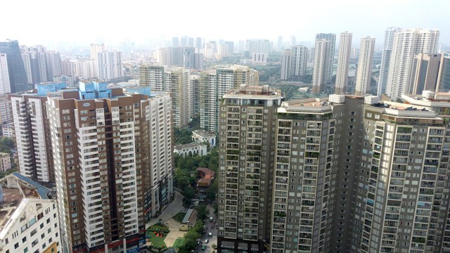 Nhà chung cư không có dấu hiệu giảm giá. Ảnh: Dũng Minh