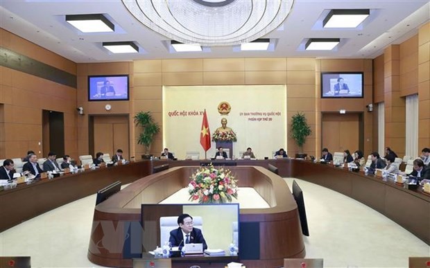 Chủ tịch Quốc hội Vương Đình Huệ phát biểu. (Ảnh: Doãn Tấn/TTXVN)