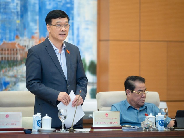 Chủ nhiệm Ủy ban Kinh tế Vũ Hồng Thanh phát biểu tại phiên họp. Chủ nhiệm Ủy ban Kinh tế Vũ Hồng Thanh phát biểu tại phiên họp.