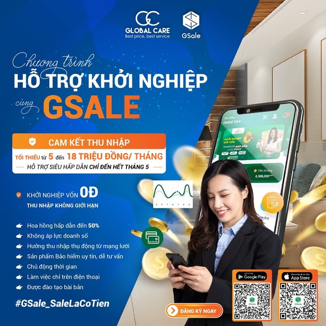 Chương trình mới nhất của Global Care “Hỗ trợ khởi nghiệp cùng GSale” Chương trình mới nhất của Global Care “Hỗ trợ khởi nghiệp cùng GSale”