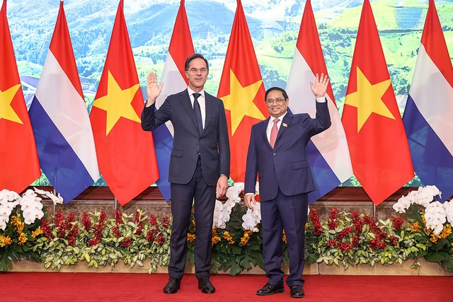 Chuyến thăm của Thủ tướng Mark Rutte có ý nghĩa quan trọng đúng vào dịp hai nước kỷ niệm 50 năm thiết lập quan hệ ngoại giao (1973 - 2023), góp phần đẩy mạnh, làm sâu sắc hơn nữa quan hệ Đối tác Toàn diện Việt Nam - Hà Lan. (Ảnh: Nhật Bắc) Chuyến thăm của Thủ tướng Mark Rutte có ý nghĩa quan trọng đúng vào dịp hai nước kỷ niệm 50 năm thiết lập quan hệ ngoại giao (1973 - 2023), góp phần đẩy mạnh, làm sâu sắc hơn nữa quan hệ Đối tác Toàn diện Việt Nam - Hà Lan. (Ảnh: Nhật Bắc)