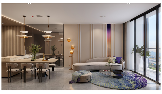 Không gian sang trọng, tiện nghi bên trong mỗi căn hộ The One Tower Đà Nẵng