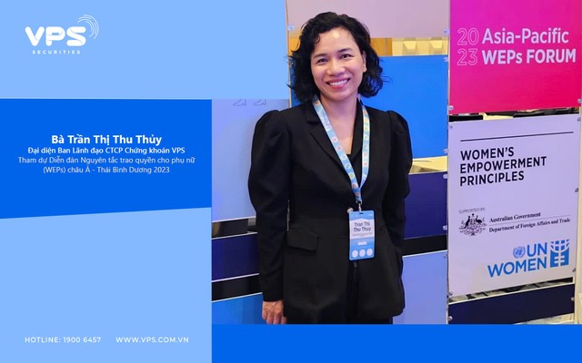 Bà Trần Thị Thu Thủy – Đại diện Ban Lãnh đạo VPS tham dự Diễn đàn Nguyên tắc Trao quyền cho phụ nữ (WEPs) châu Á - Thái Bình Dương 2023, được tổ chức tại thủ đô Manila, Phillippines. Bà Trần Thị Thu Thủy – Đại diện Ban Lãnh đạo VPS tham dự Diễn đàn Nguyên tắc Trao quyền cho phụ nữ (WEPs) châu Á - Thái Bình Dương 2023, được tổ chức tại thủ đô Manila, Phillippines.