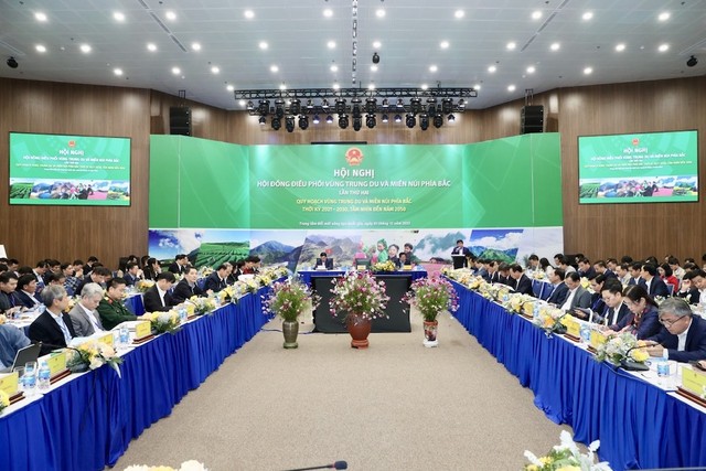 Hội nghị Hội đồng điều phối vùng Trung du và miền núi phía Bắc lần thứ hai (Ảnh: Đức Trung)