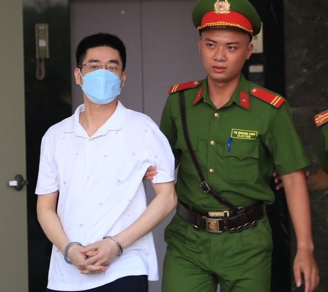 Bị cáo Hoàng Văn Hưng tại phiên tòa sơ thẩm.