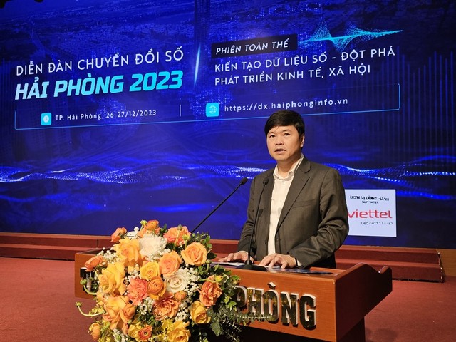 Ông Hoàng Minh Cường, Phó chủ tịch UBND TP. Hải Phòng phát biểu khai mạc Ông Hoàng Minh Cường, Phó chủ tịch UBND TP. Hải Phòng phát biểu khai mạc