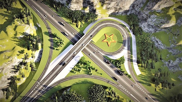 Phối cảnh một đoạn cao tốc Hữu Nghị - Chi Lăng. Phối cảnh một đoạn cao tốc Hữu Nghị - Chi Lăng.