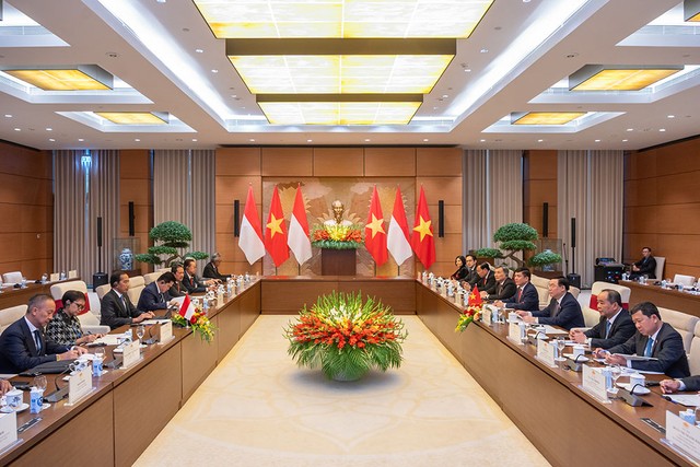 Toàn cảnh cuộc hội kiến. (Ảnh: Quochoi.vn)