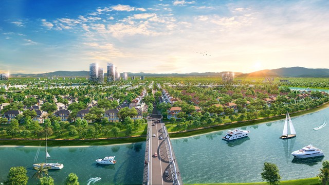 Đảo Sunneva Island nhìn từ trên cao. Ảnh phối cảnh minh họa Đảo Sunneva Island nhìn từ trên cao. Ảnh phối cảnh minh họa