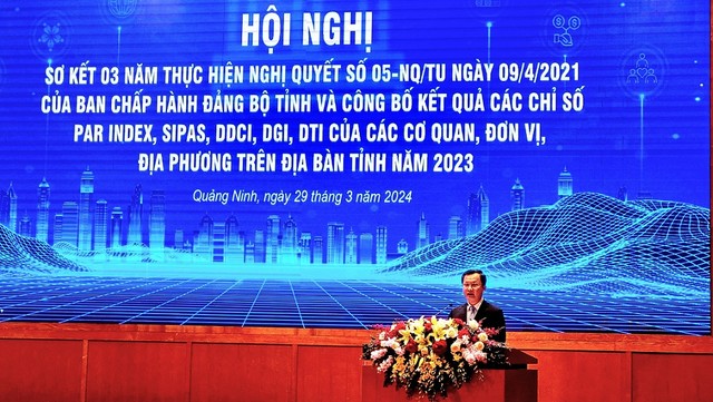 Ông Cao Tường Huy, Chủ tịch UBND tỉnh Quảng Ninh phát biểu khai mạc. Ông Cao Tường Huy, Chủ tịch UBND tỉnh Quảng Ninh phát biểu khai mạc.