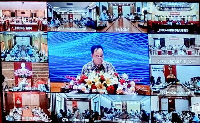 Hội nghị được diễn ra trực tiếp và trực tuyến với 13 địa phương của tỉnh Quảng Ninh. Hội nghị được diễn ra trực tiếp và trực tuyến với 13 địa phương của tỉnh Quảng Ninh.