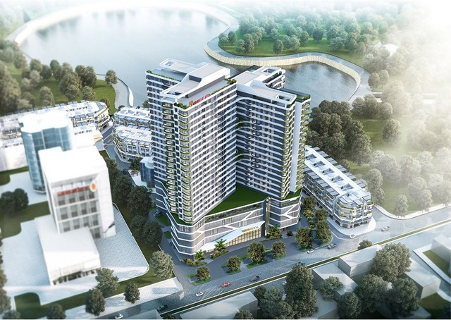 Phối cảnh Dự án Tòa nhà hỗn hợp Hacom Mall. Dự án nằm ở đường 16/4, bên cạnh là Cục thuế tỉnh Ninh Thuận. Nguồn: Hacom Holdings. Phối cảnh Dự án Tòa nhà hỗn hợp Hacom Mall. Dự án nằm ở đường 16/4, bên cạnh là Cục thuế tỉnh Ninh Thuận. Nguồn: Hacom Holdings.