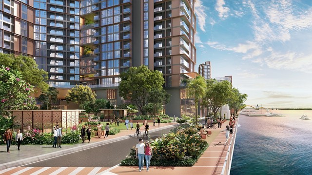 Sun Symphony Residence sẽ là nơi quy tụ cộng đồng tinh hoa tại Đà thành. Ảnh phối cảnh minh họa Sun Property