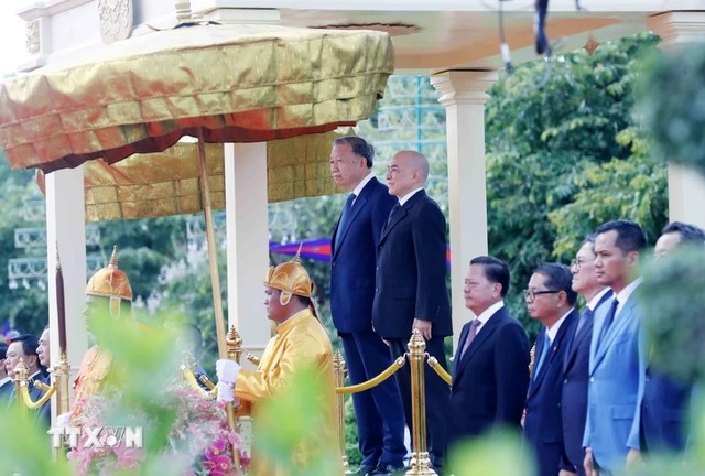 Lễ đón chính thức Chủ tịch nước Tô Lâm. (Ảnh: TTXVN) Lễ đón chính thức Chủ tịch nước Tô Lâm. (Ảnh: TTXVN)