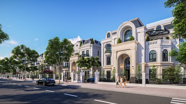 Phối cảnh khu thấp tầng gồm các căn biệt thự tại dự án The Terra - Bắc Giang Phối cảnh khu thấp tầng gồm các căn biệt thự tại dự án The Terra - Bắc Giang