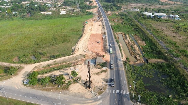 Chính quyền địa phương đang đẩy nhanh công tác giải phóng mặt bằng dự án.