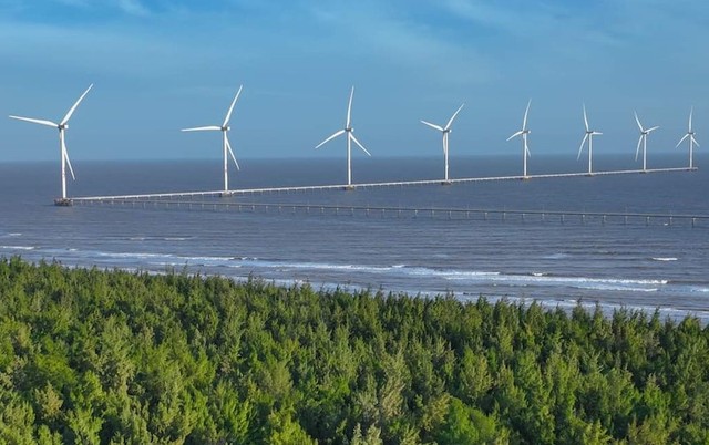 Dự án điện gió gần bờ tại Trà Vinh. Dự án điện gió gần bờ tại Trà Vinh.