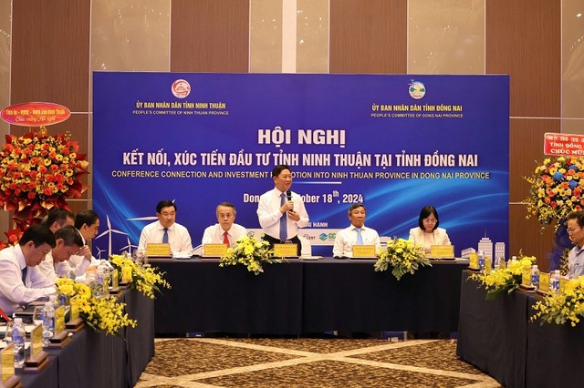 Ông Trần Quốc Nam, Chủ tịch UBND tỉnh Ninh Thuận phát biểu tại hội nghị. Ông Trần Quốc Nam, Chủ tịch UBND tỉnh Ninh Thuận phát biểu tại hội nghị.