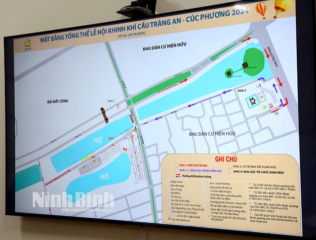 Sơ đồ mặt bằng tổng thể Lễ hội khinh khí cầu Tràng An - Cúc Phương năm 2024. Ảnh Minh Đường Sơ đồ mặt bằng tổng thể Lễ hội khinh khí cầu Tràng An - Cúc Phương năm 2024. Ảnh Minh Đường