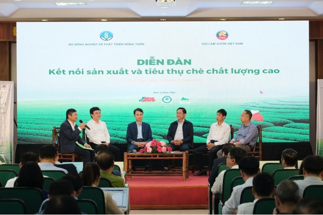 Diễn đàn kết nối sản xuất và tiêu thụ chè chất lượng cao tổ chức tại Phú Thọ. Ảnh: Nông nghiệp Việt Nam. Diễn đàn kết nối sản xuất và tiêu thụ chè chất lượng cao tổ chức tại Phú Thọ. Ảnh: Nông nghiệp Việt Nam.