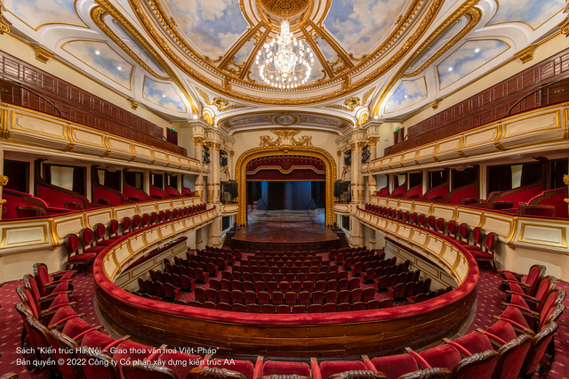 Khán phòng Nhà hát Lớn Hà Nội. Ảnh: Công ty CP Xây dựng Kiến trúc AA Khán phòng Nhà hát Lớn Hà Nội. Ảnh: Công ty CP Xây dựng Kiến trúc AA