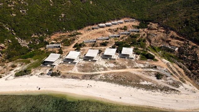 Hình ảnh thực tế Dự án Rocko Bay Resort. Ảnh: H.H.