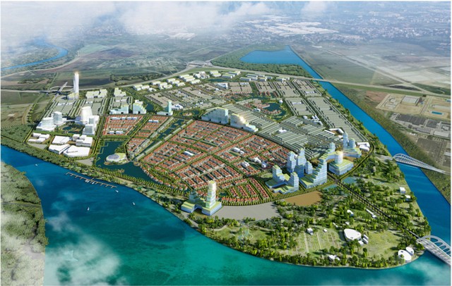 Phối cảnh dự án khu đô thị và dịch vụ Tràng Cát. Nguồn: KBC Phối cảnh dự án khu đô thị và dịch vụ Tràng Cát. Nguồn: KBC
