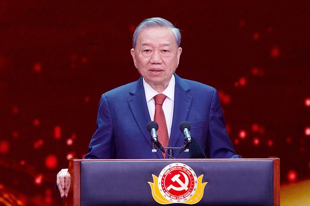 Tổng Bí thư Tô Lâm phát biểu tại buổi lễ. Ảnh: Chí Cường Tổng Bí thư Tô Lâm phát biểu tại buổi lễ. Ảnh: Chí Cường